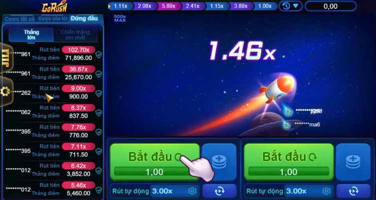 giao diện game Go Rush