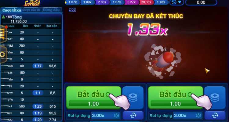 giao diện game Go Rush